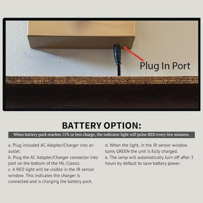 Method Lights Classic 12" - Battery Operated Smart LED Traditional Picture Light
