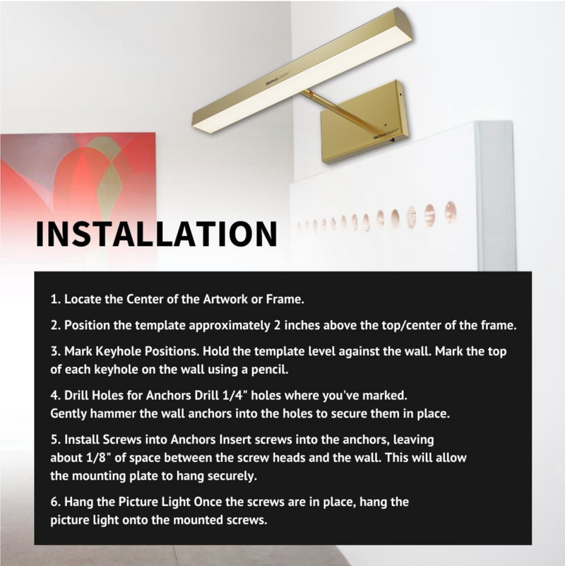 Method Lights Classic 12" - Battery Operated Smart LED Traditional Picture Light