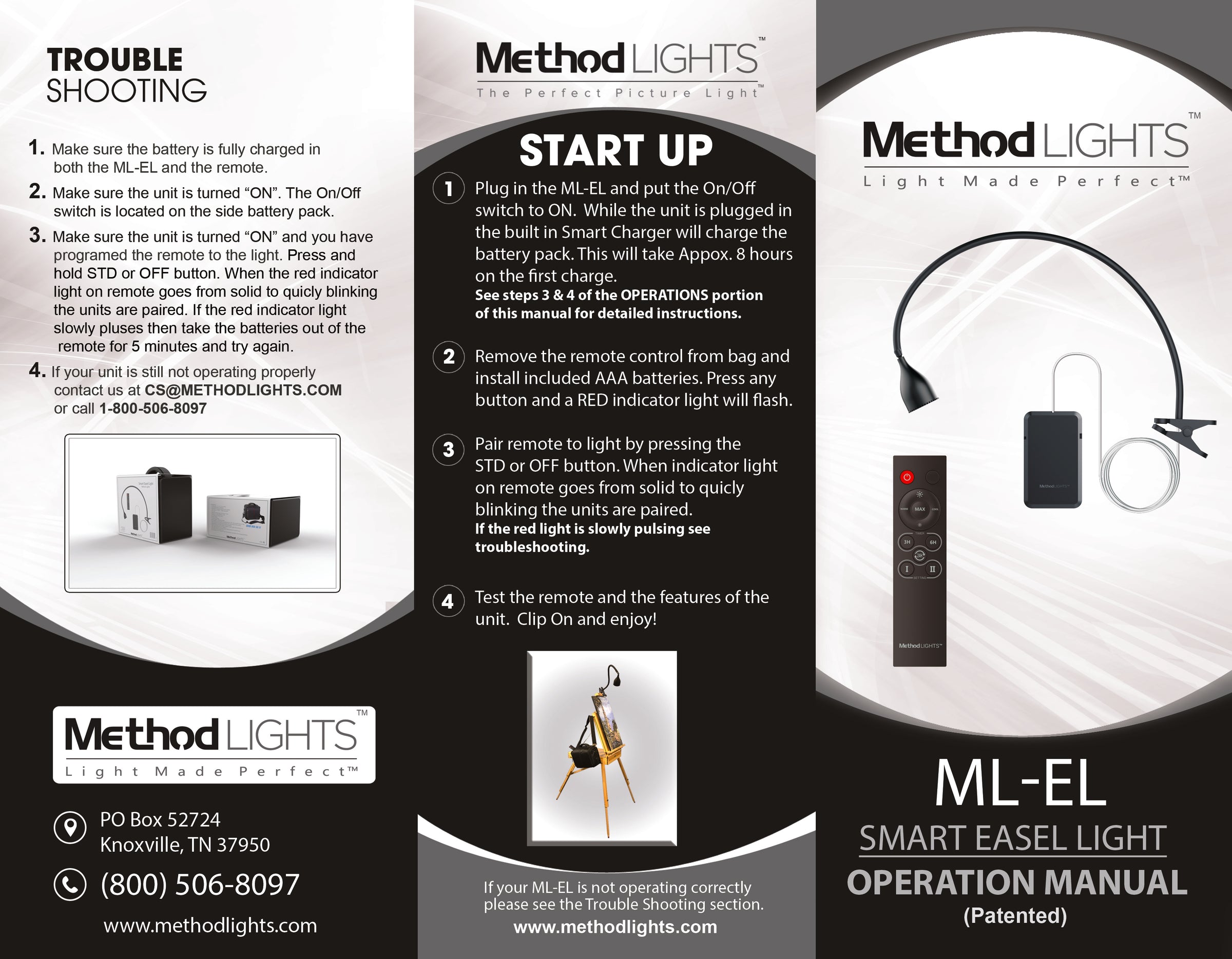 Method Lights Method Lights ML-EL Gen. 1 - Smart Easel Light (CLOSE OUT!) – Perfect ...