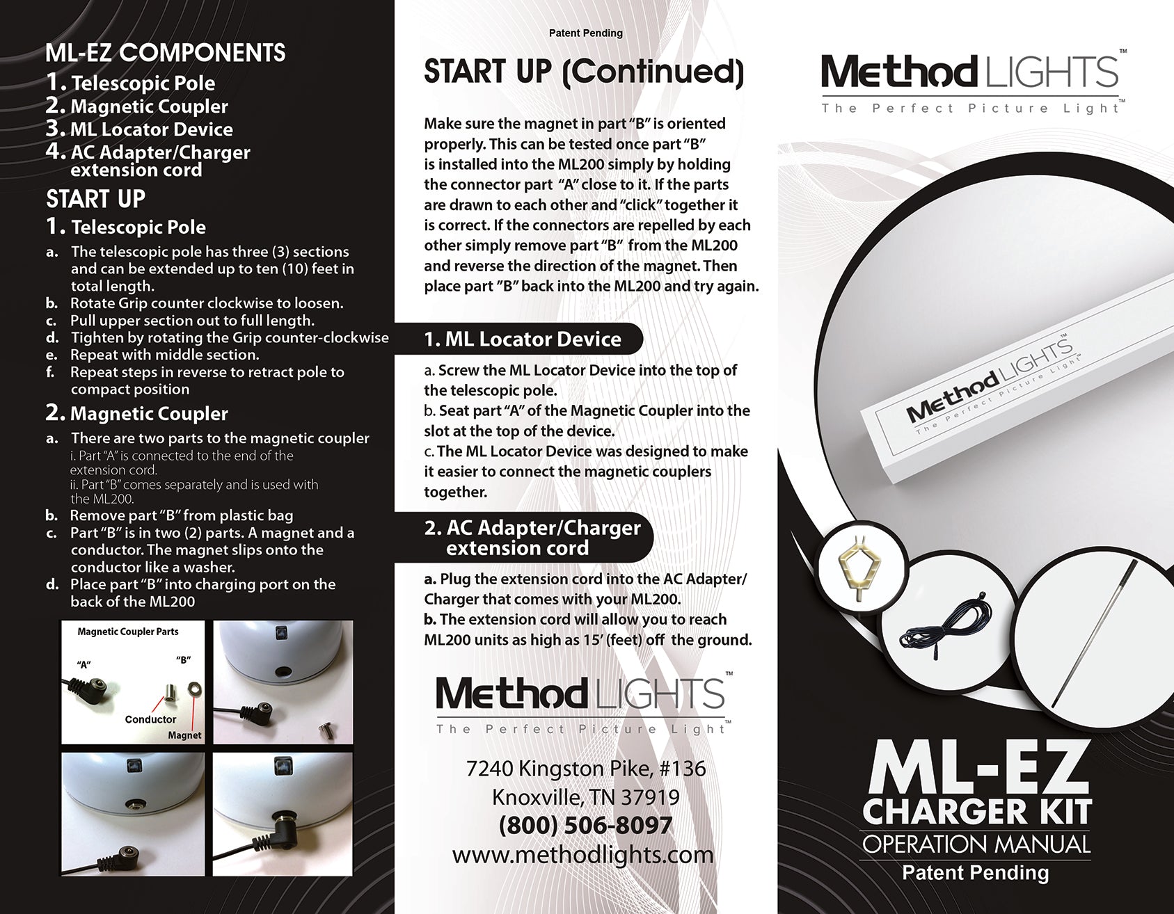Method Lights Method Lights ML200 Plus Wireless LED Ceiling Mounted Picture Light ...